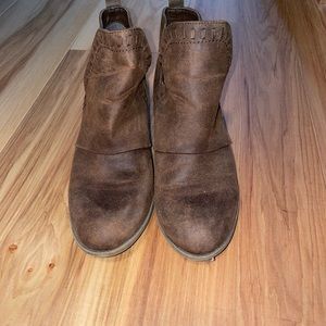 Brown booties